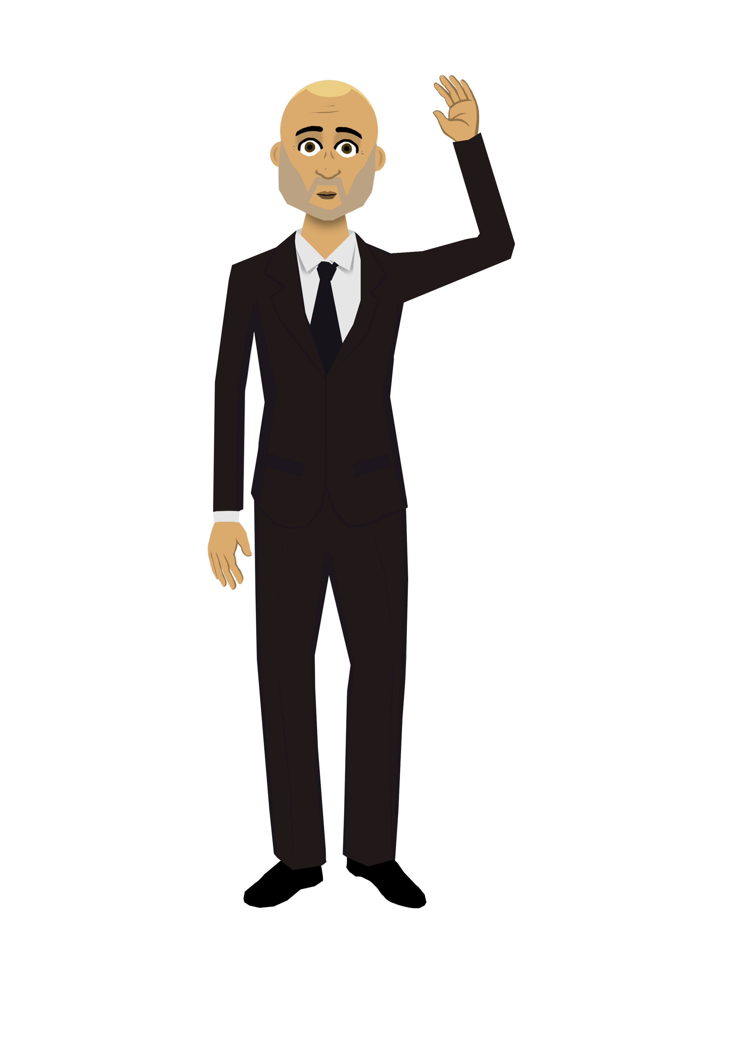 55 short hair man in suite2